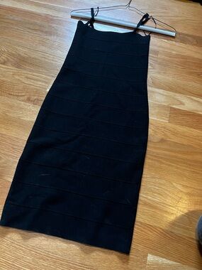 Black Strappy Leith Bodycon Dress